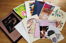 Hall TOC Cover and various prints from Lifestyle Plus Form Bundle, 2012 (artworks © Daniel Luedtke, Joel Parsons, and the artists)