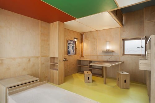 Le Corbusier, Cabanon, Roquebrune-Cap-Martin, 1951–52, re-creation of the interior, 2006, manufactured by Cassina SpA, Milan (photograph by Jonathan Muzikar © 2013 Museum of Modern Art)