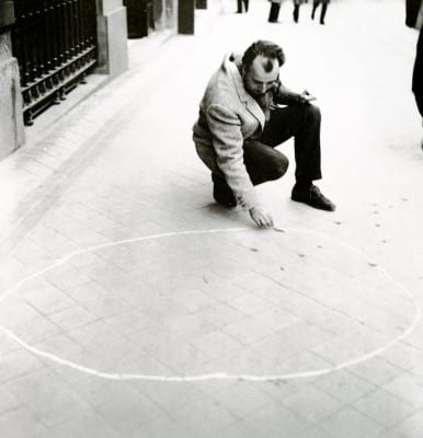 Alberto Greco, Vivo-Dito Vacío (Empty Vivo-Dito), 1963, Madrid (artwork and photograph ©  The Greco Family)