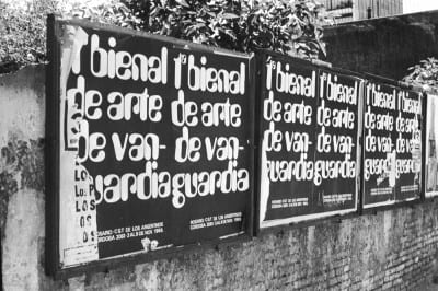 Poster for Tucumán Arde(Tucumán Is Burning), Rosario version, 1968, fictional biennial posters displayed in the street, Rosario, Argentina, 1968 (photograph provided by Archivo Graciela Carnevale)