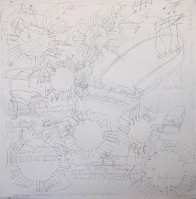 Rudy Lemcke, Are you Sleeping, 1987, graphite on paper, 40 x 40 in. (101.6 x 101.6 cm) (artwork © Rudy Lemcke)