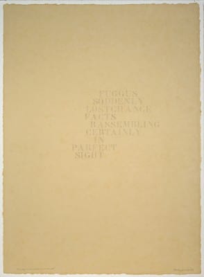 Rudy Lemcke, Foscarnet, 1989, graphite on Fabriano Roma paper, 26.5 x 19.5 in. (67.31 x 49.53 cm.) (artwork © Rudy Lemcke)