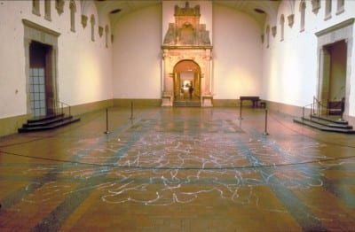 Rudy Lemcke, Immemorial, 1996, documentation of performance at de Young Museum for Day Without Art, (artwork © Rudy Lemcke, photograph © Hal Fischer)