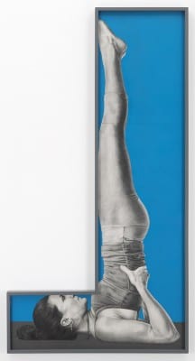 Karl Haendel, Ghauri, 2014, pencil and enamel on cut paper, 77 x 40 in. (195.5 x 101.6 cm) (artwork © Karl Haendel)