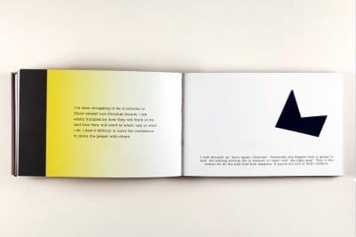 Karl Haendel, page spreads from FEAR (Los Angeles: Double Ampersand Press, 2013) (artwork © Karl Haendel)