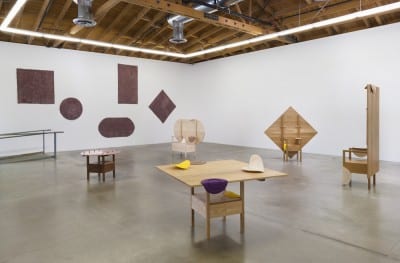 Shana Lutker, Paul, Paul, Paul, and Paul, 2015, installation view, Susanne Vielmetter Los Angeles Projects, July 10–August 22, 2015 (artwork © Shana Lutker; photograph by Robert Wedermeyer)