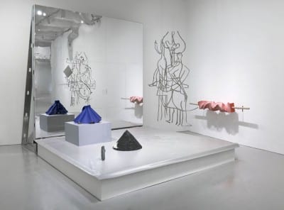 Shana Lutker, Chapter 2: Protestation!, 2014, installation view, Hirshhorn Museum and Sculpture Garden, Washington DC, October 29, 2015–February 15, 2016 (artwork © Shana Lutker; photograph by Cathy Carver)