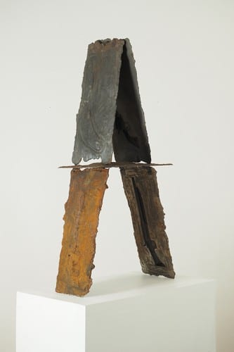 Roberto Visani, Paterson Stack, 2016, cast iron, 45 x 22 x 12 in. (114.3 x 55.8 x 30.5 cm) (artwork © Roberto Visani)