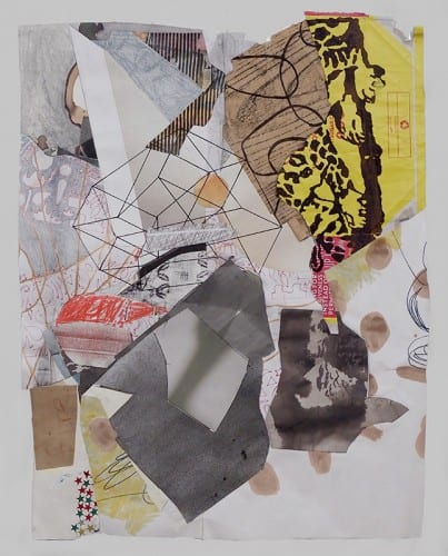 Roberto Visani, subsets, 2016, mixed media collage, 30 x 37 in. (76.2 x 93.9 cm) (artwork © Roberto Visani)