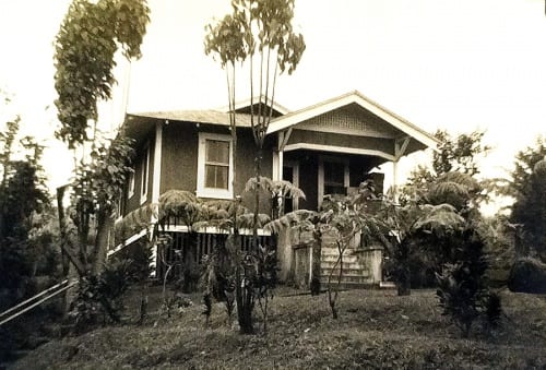 Honohina Upper Camp House #642, built 1924  (photograph provided by the University of Hawaiʻi-Mānoa Hamilton Library, Hawaiian Collection, Hawaiian Sugar Planters’ Association Plantation Archives; special thanks to Susan Forbes)