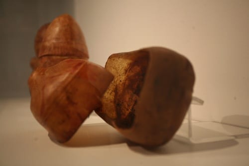 Detail of leather boxes, ca. 1970s. Collection of Herbert F. Johnson Museum of Art (photograph by Randi Millman-Brown)