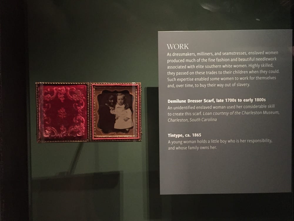 tintype with an enslaved caretaker and a white baby